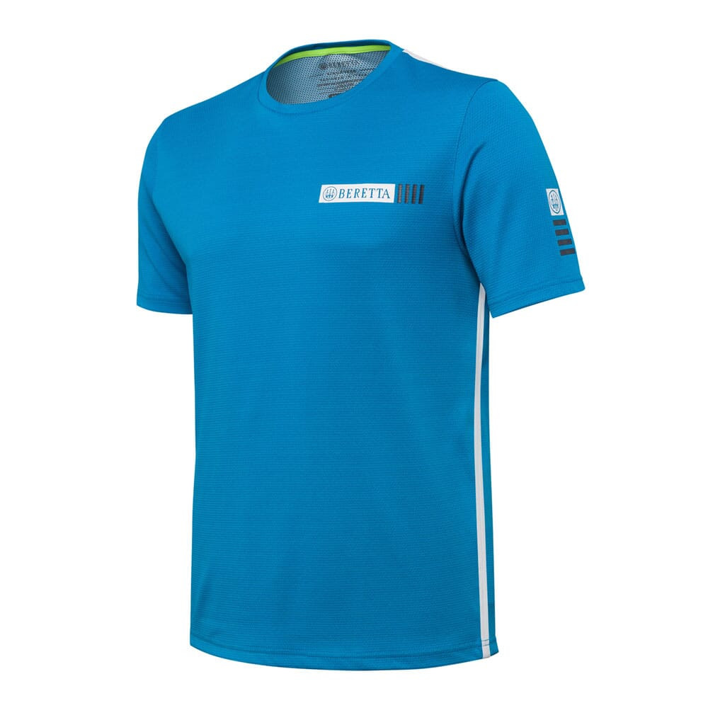 Beretta Stripe T-Shirt Blue Excell X Large TS961T214505STXL Top - Beretta