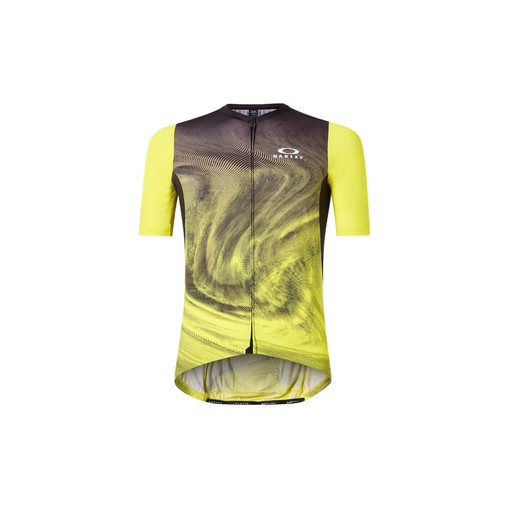 Oakley ENDURANCE DAZZLE CAMO JERSEY GRADIENT SWIRL BK/YL XL FOA404398-9Z9XXL Top - Oakley