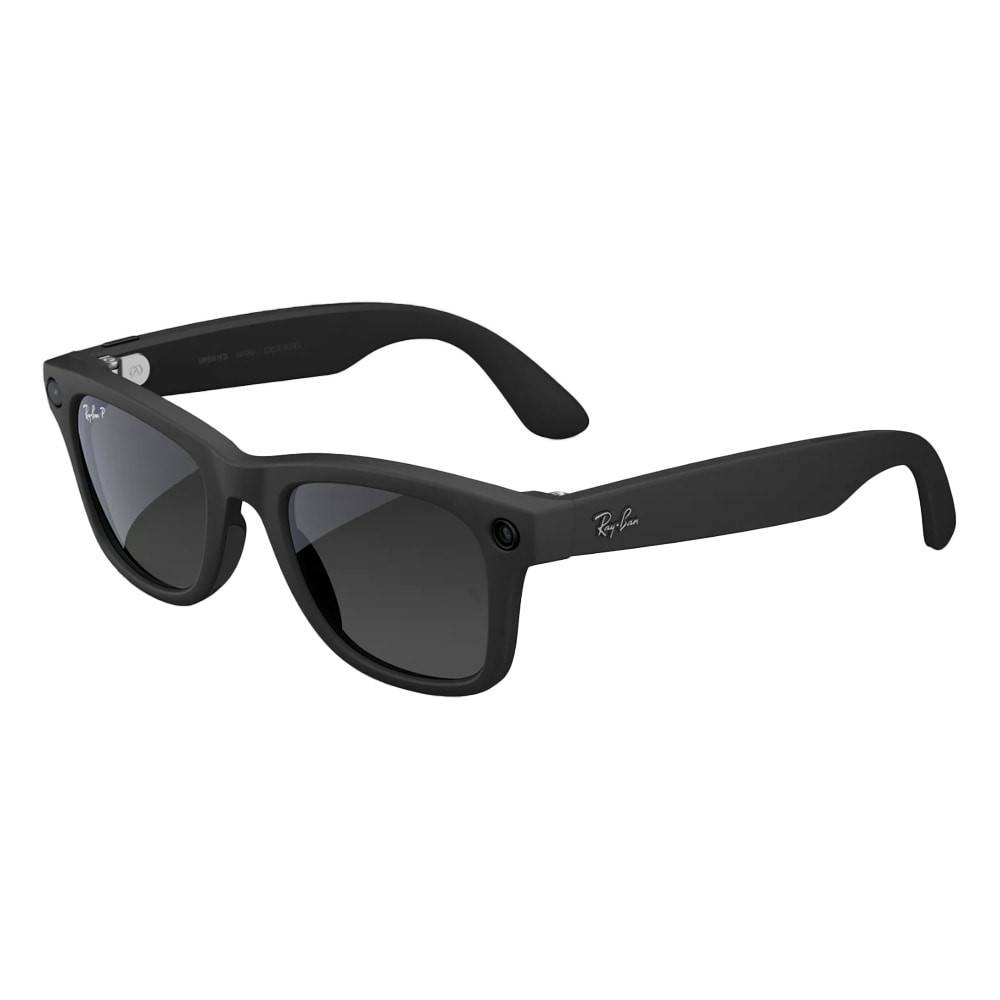 Ray-Ban Meta Wayfarer Glasses Matte Black Polar Gradient Graphite 0RW4012-601ST3-50 - Ray-Ban