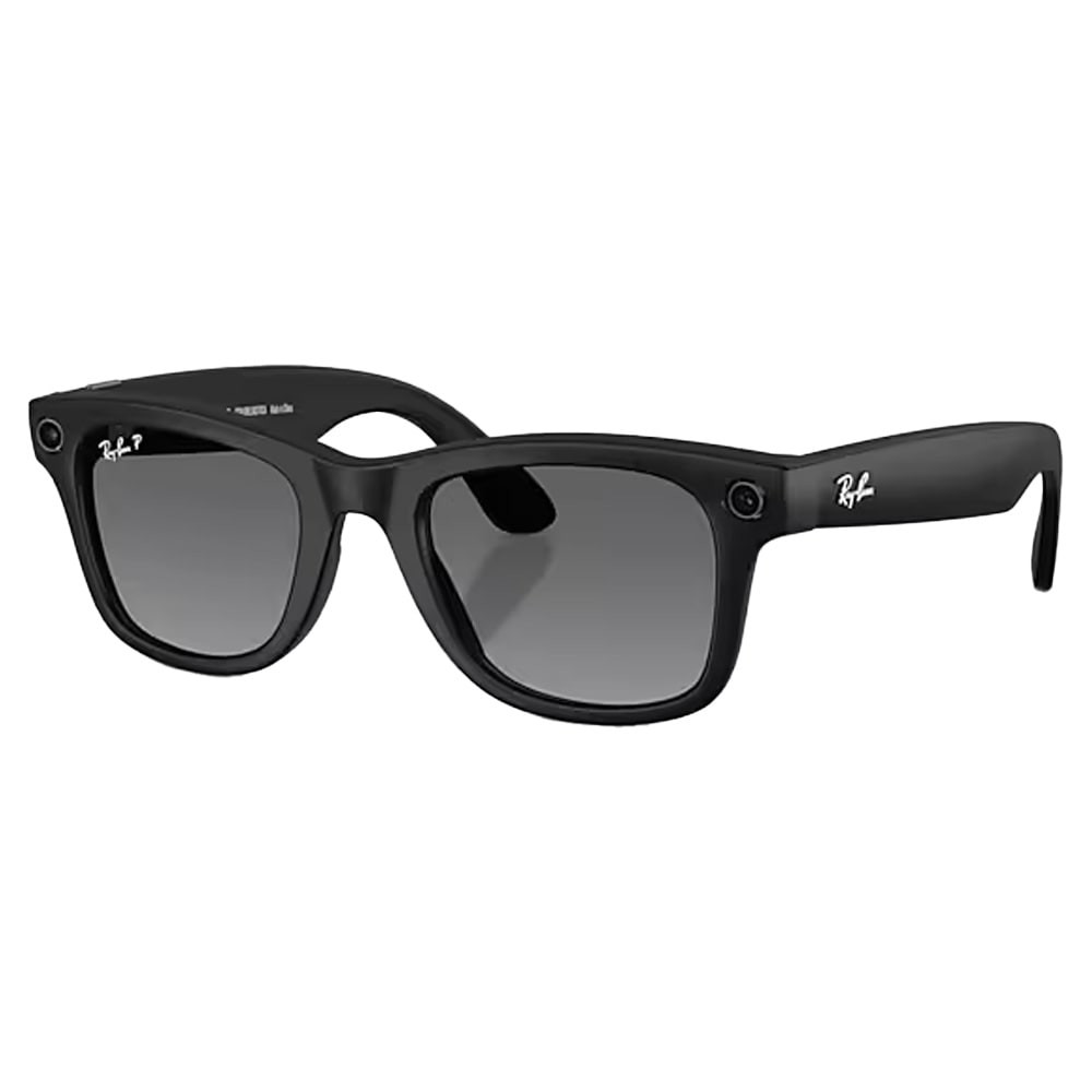Ray-Ban Meta Wayfarer Glasses L Matte Black Polar Gradient Graphite 0RW4012-601ST3-53 - Ray-Ban