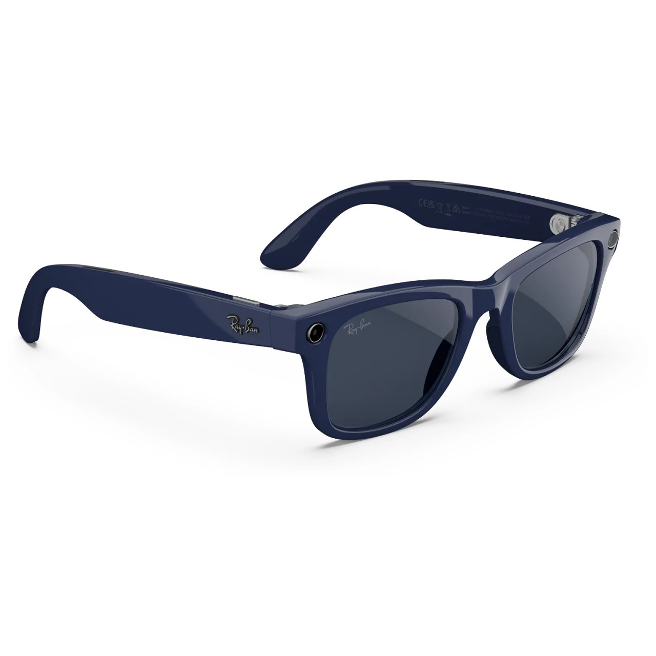 Ray-Ban Meta Wayfarer Glasses L Shiny Cosmic Blue Transitions Sapphire 0RW4012-6628MF-53 - Ray-Ban