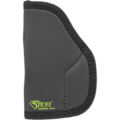 Sticky Holsters Medium IWB/Pkt & Ambi Snubby and J Frame Revolvers up to 2.5" Bbl or w/Underbarrel Laser Sticky Holster MD-6 in Black