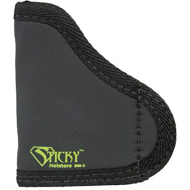 Sticky Holsters Small IWB/Pkt & Ambi Pocket .380's up to a 2.75" Bbl, Ruger LCP, Bodyguard 380 Sticky Holster SM-2 in Black