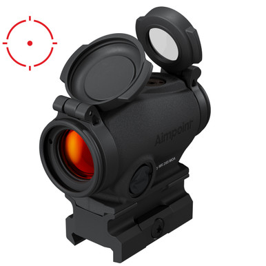 Aimpoint Duty RDS MR 2 MOA Dot / 65 MOA Circle 39mm Mount Reflex Sight 200985 - Mount Marks - Blemished Battery Cap 8487 - Aimpoint