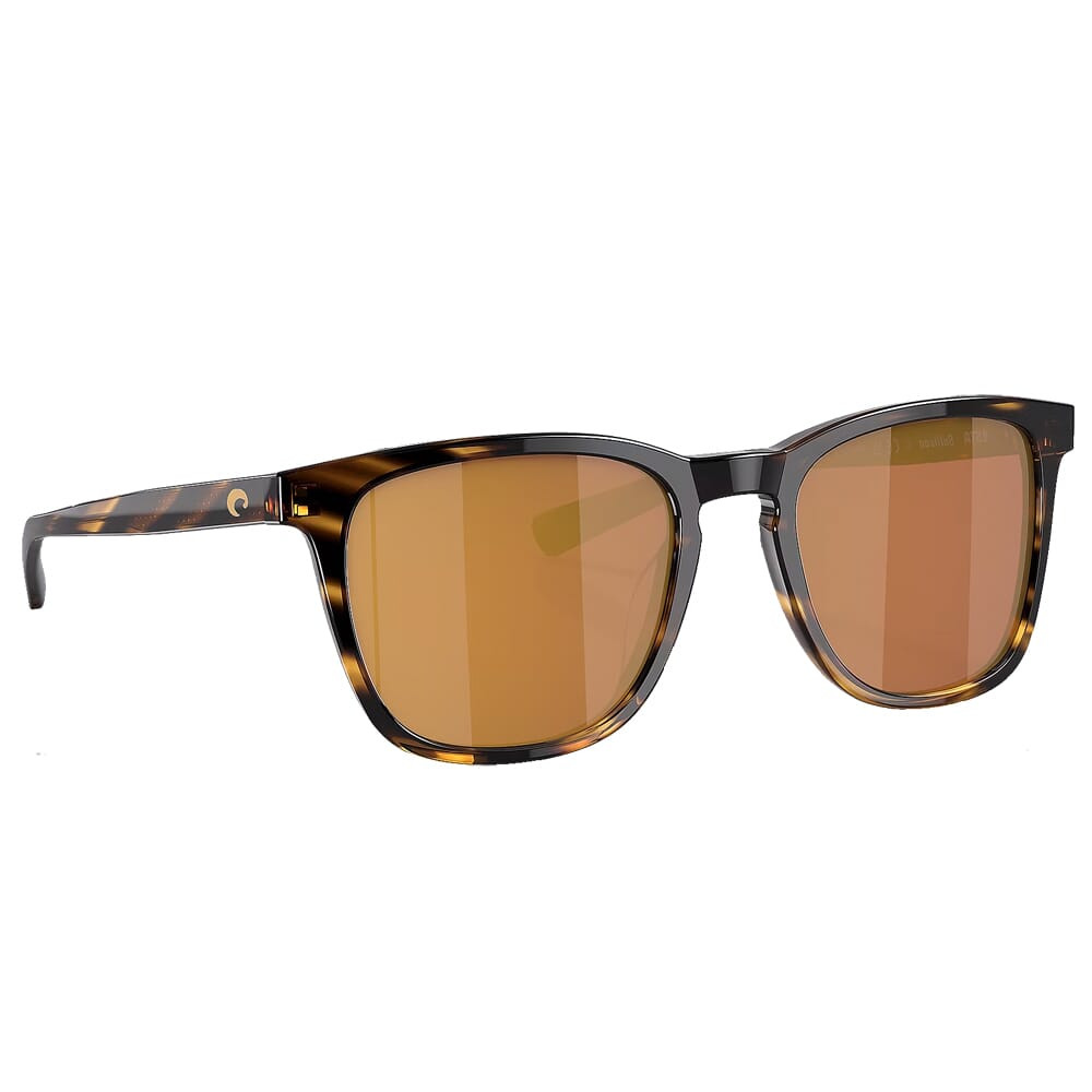 Costa Del Mar Costa Sullivan Tortoise Frame Sunglasses w/Gold Mirror 580G Lenses 06S2002-20022152