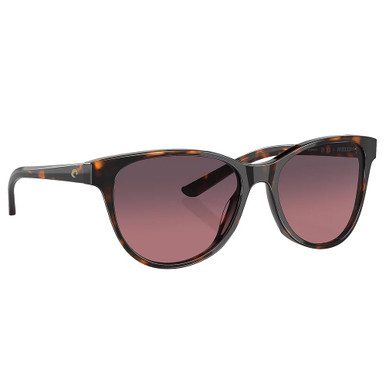 Costa Del Mar Costa Catherine Tortoise Frame Sunglasses w/Rose Gradient 580G Lenses 06S2012-20120257 - Costa Del Mar