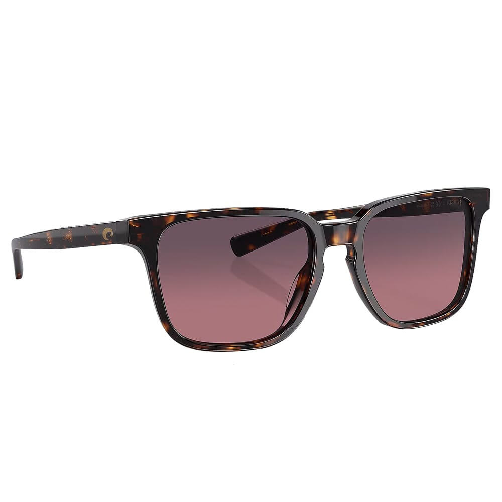 Costa Del Mar Costa Kailano Tortoise Frame Sunglasses w/Rose Gradient 580G Lenses 06S2013-20130453