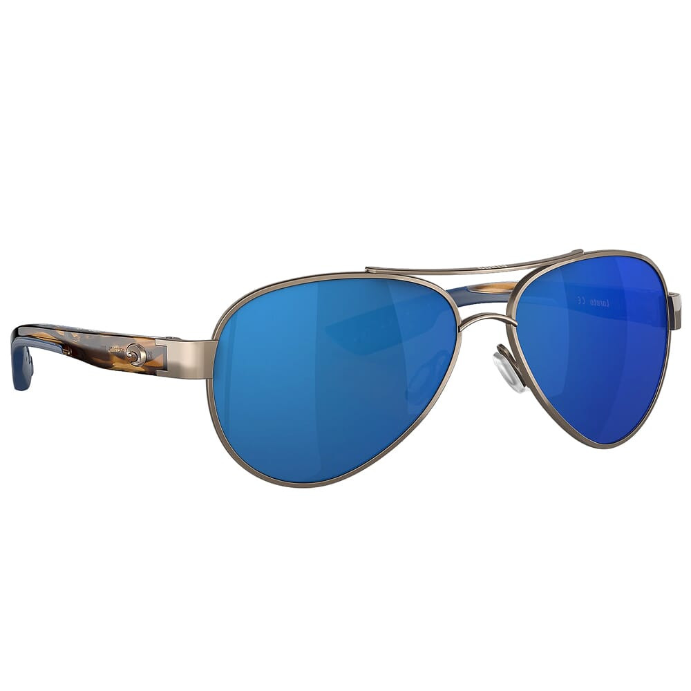 Costa Del Mar Costa Loreto Golden Pearl Frame Sunglasses w/Blue Mirror 580P Lenses 06S4006-40063256 - Costa Del Mar