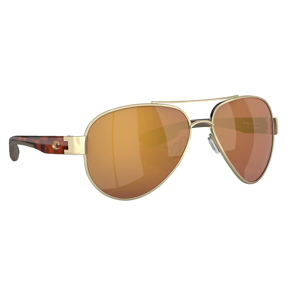 Costa Del Mar Costa South Point Brushed Gold Frame Sunglasses w/Gold Mirror 580G Lenses 06S4010-40103959 - Costa Del Mar