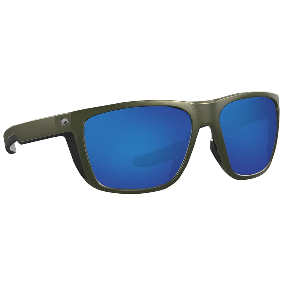 Costa Del Mar Costa Ferg Moss Metallic Frame Sunglasses w/Blue Mirror 580G Lenses 06S9002-90023859 - Costa Del Mar