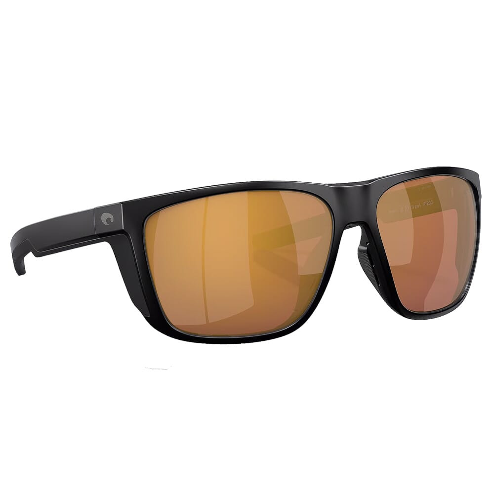 Costa Del Mar Costa Ferg XL Matte Black Frame Sunglasses w/Gold Mirror 580G Lenses 06S9012-90121362 - Costa Del Mar