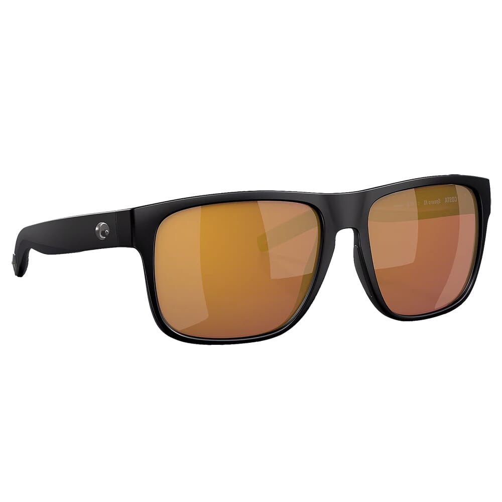 Costa Del Mar Costa Spearo XL Matte Black Frame Sunglasses w/Gold Mirror 580G Lenses 06S9013-90131759 - Costa Del Mar