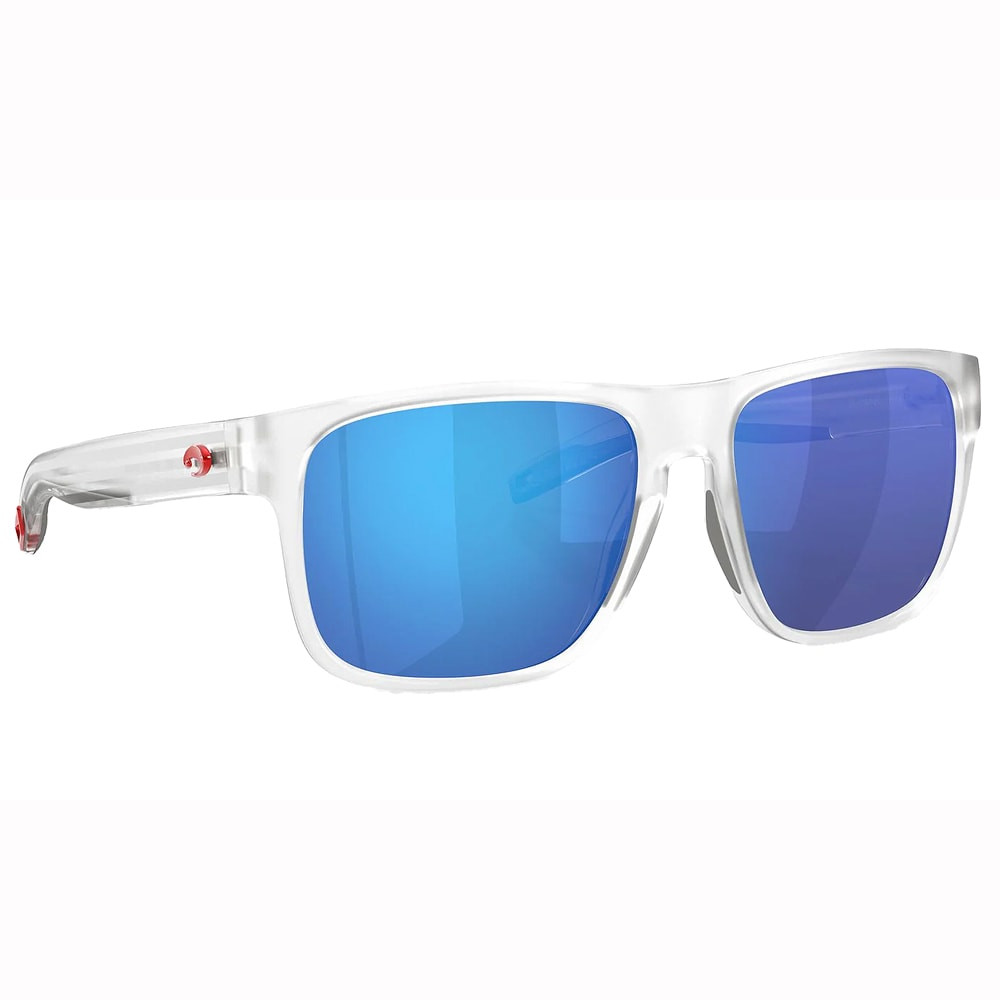 Costa Del Mar Costa Starboard & Stripes Collection Spearo XL Matte Clear Frame Blue Mirror 580G Lenses 06S9013-90132259 - Costa Del Mar
