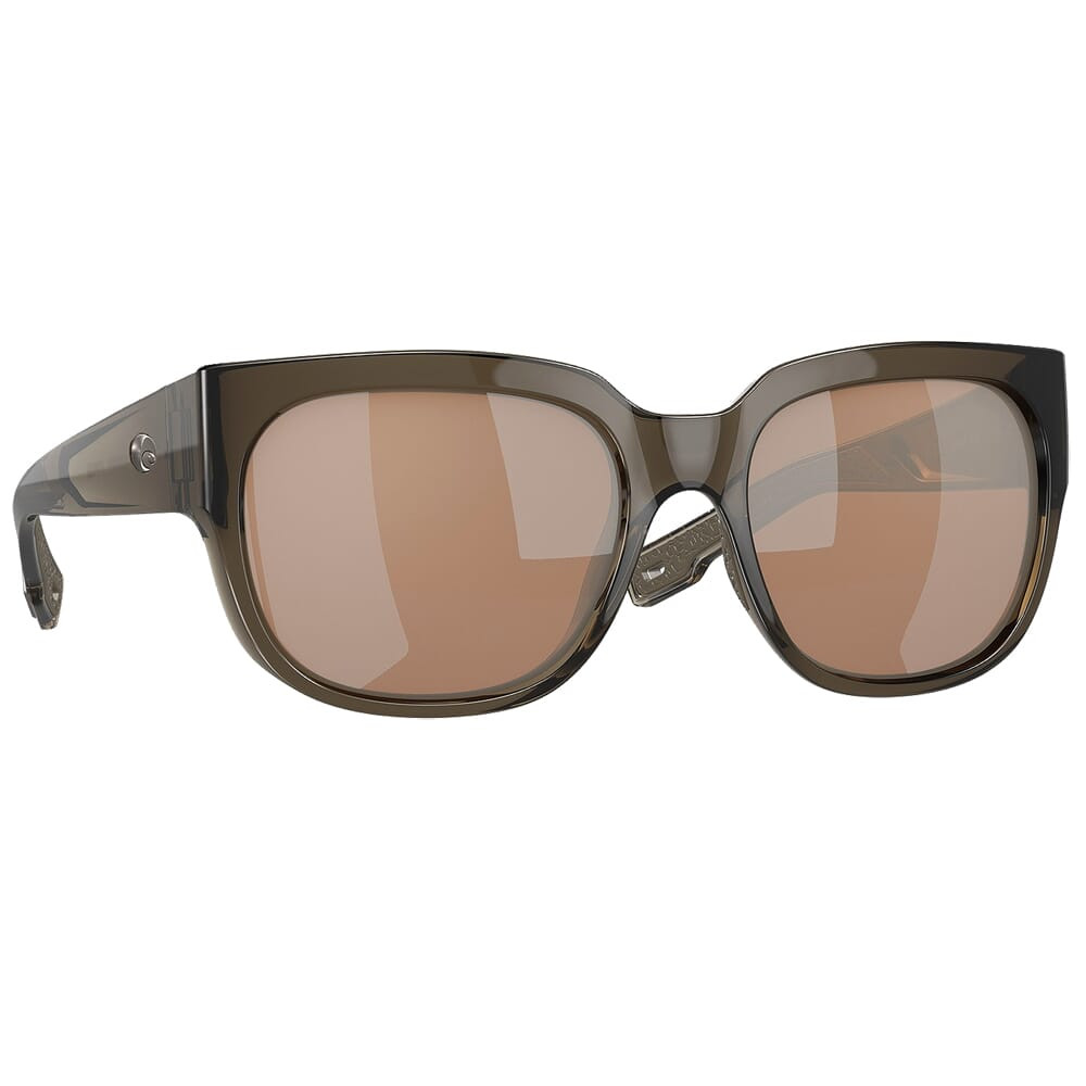Costa Del Mar Costa Waterwoman Taupe Frame Sunglasses w/Copper Silver Mirror 580G Lenses 06S9019-90192255 - Costa Del Mar