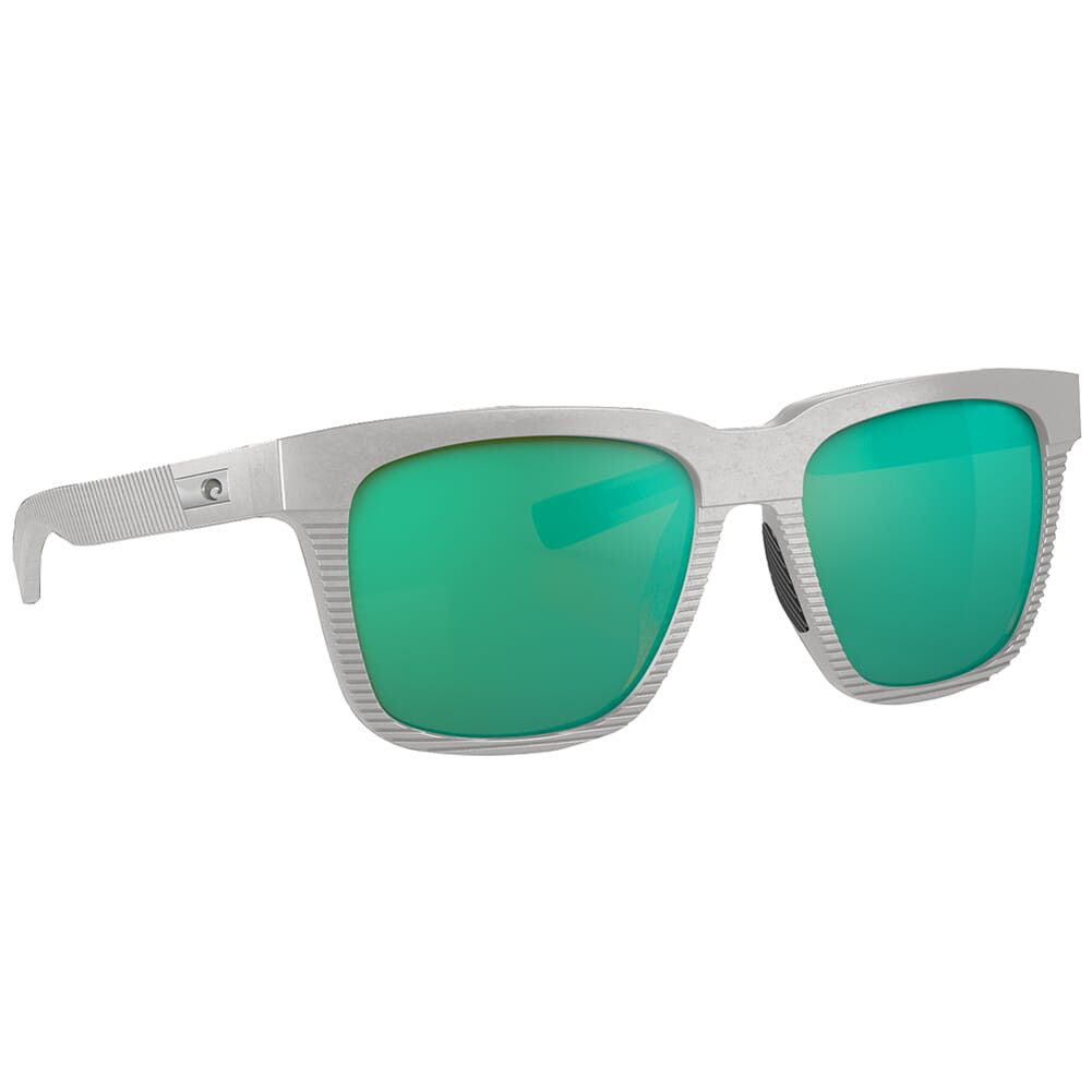 Costa Del Mar Costa Pescador Net Light Grey Frame Sunglasses w/Green Mirror 580G Lenses 06S9029-90290855 - Costa Del Mar