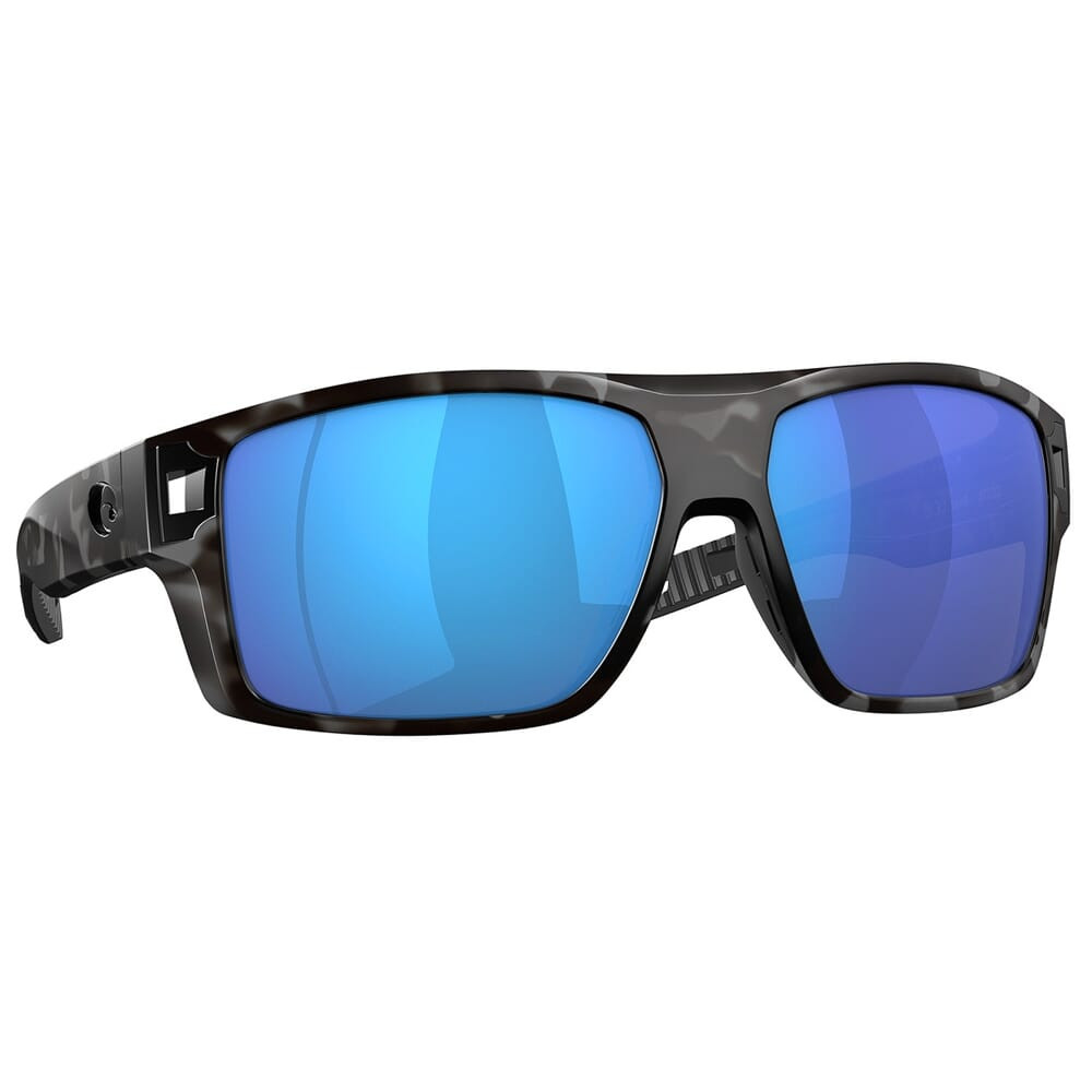 Costa Del Mar Costa Diego Tiger Shark Frame Sunglasses w/Blue Mirror 580G Lenses 06S9034-90343162 - Costa Del Mar