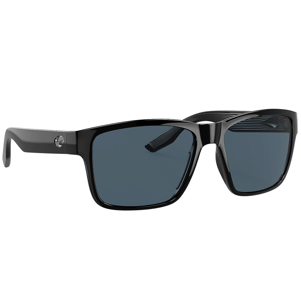 Costa Del Mar Costa Paunch Black Sunglasses w/Gray 580P Lenses 06S9049-90490357 - Costa Del Mar