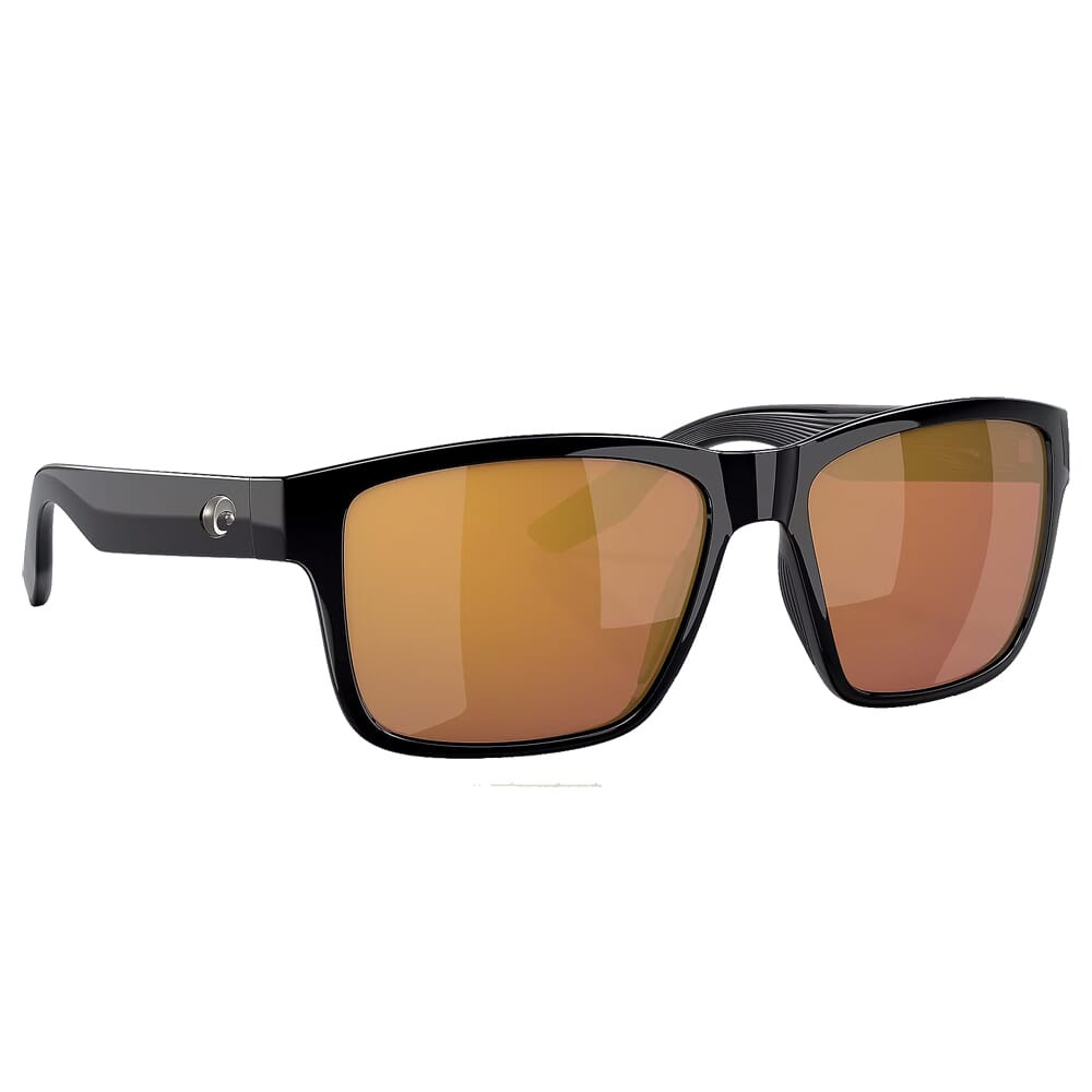 Costa Del Mar Costa Paunch XL Black Frame Sunglasses w/Gold Mirror 580G Lenses 06S9050-90500959 - Costa Del Mar