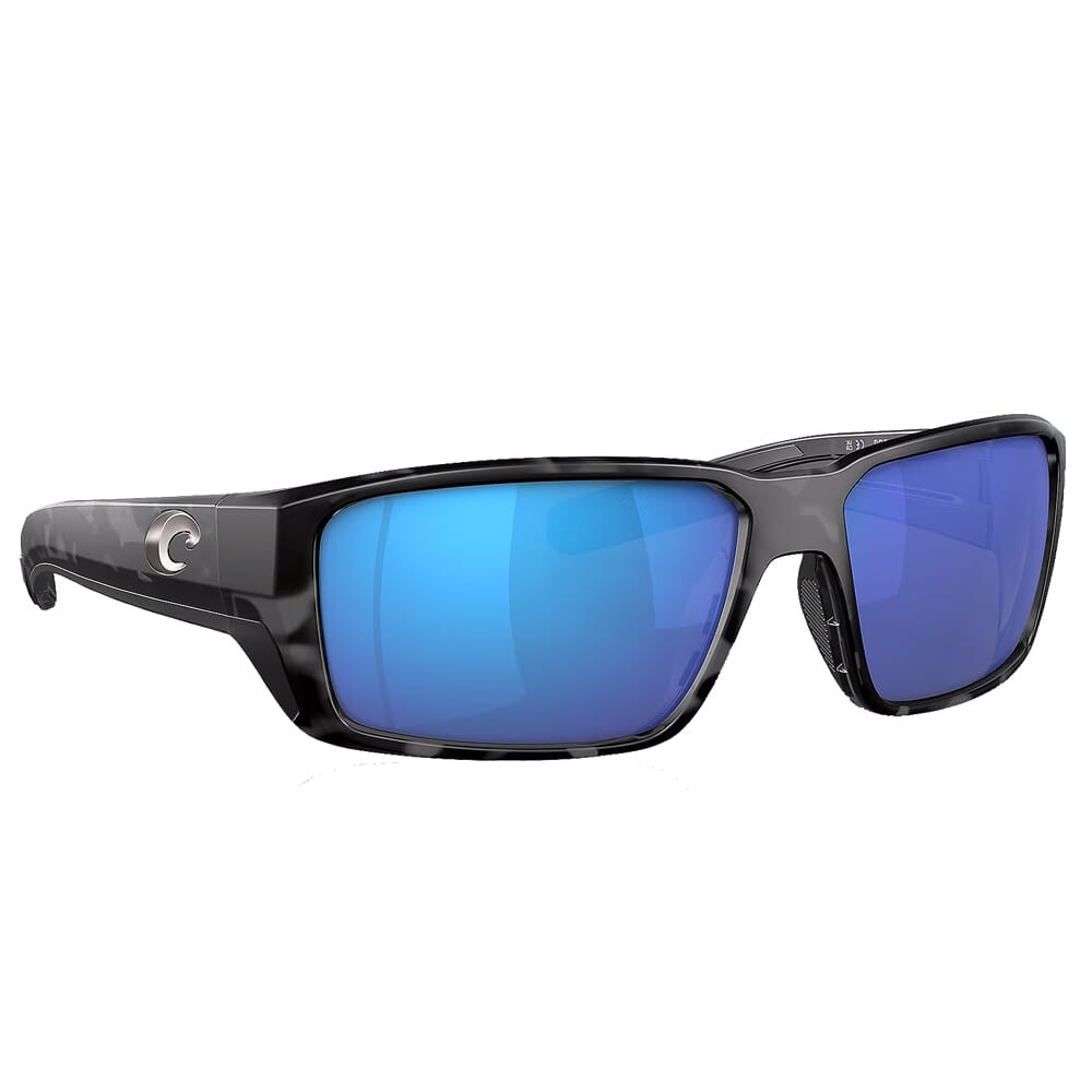 Costa Del Mar Costa Fantail Pro Tiger Shark Frame Sunglasses w/Blue Mirror 580G Lenses 06S9079-90791360 - Costa Del Mar