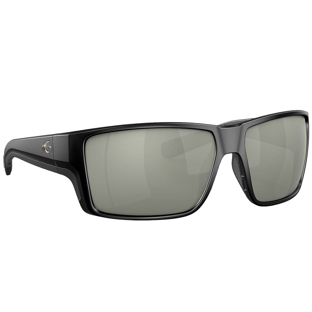 Costa Del Mar Costa Reefton Pro Matte Black Sunglasses w/Gray Silver Mirror 580G Lenses 06S9080-90800463 - Costa Del Mar