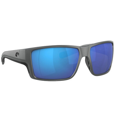 Costa Del Mar Costa Reefton Pro Gray Sunglasses w/Blue Mirror 580G Lenses 06S9080-90800763 - Costa Del Mar