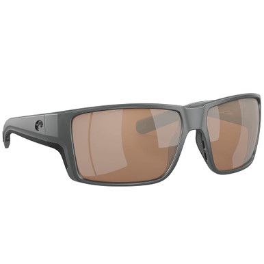 Costa Del Mar Costa Reefton Pro Gray Sunglasses w/Copper Silver Mirror 580G Lenses 06S9080-90801063 - Costa Del Mar