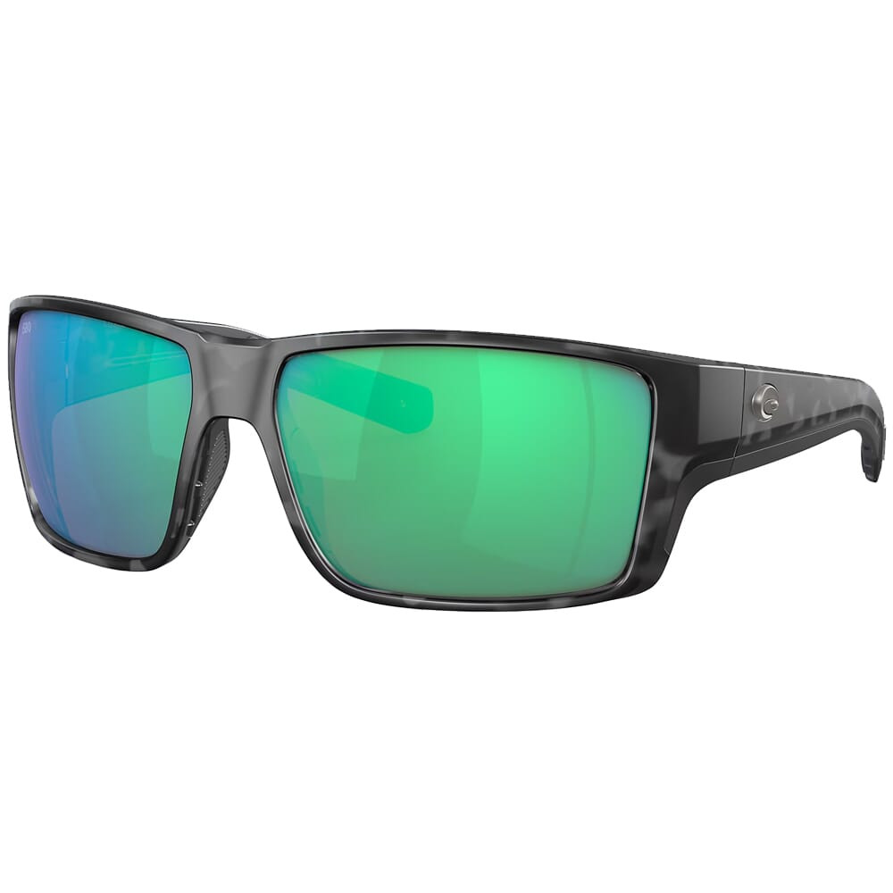 Costa Del Mar Costa Reefton Pro Tiger Shark Frame Sunglasses w/Green Mirror 580G Lenses 06S9080-90801363 - Costa Del Mar