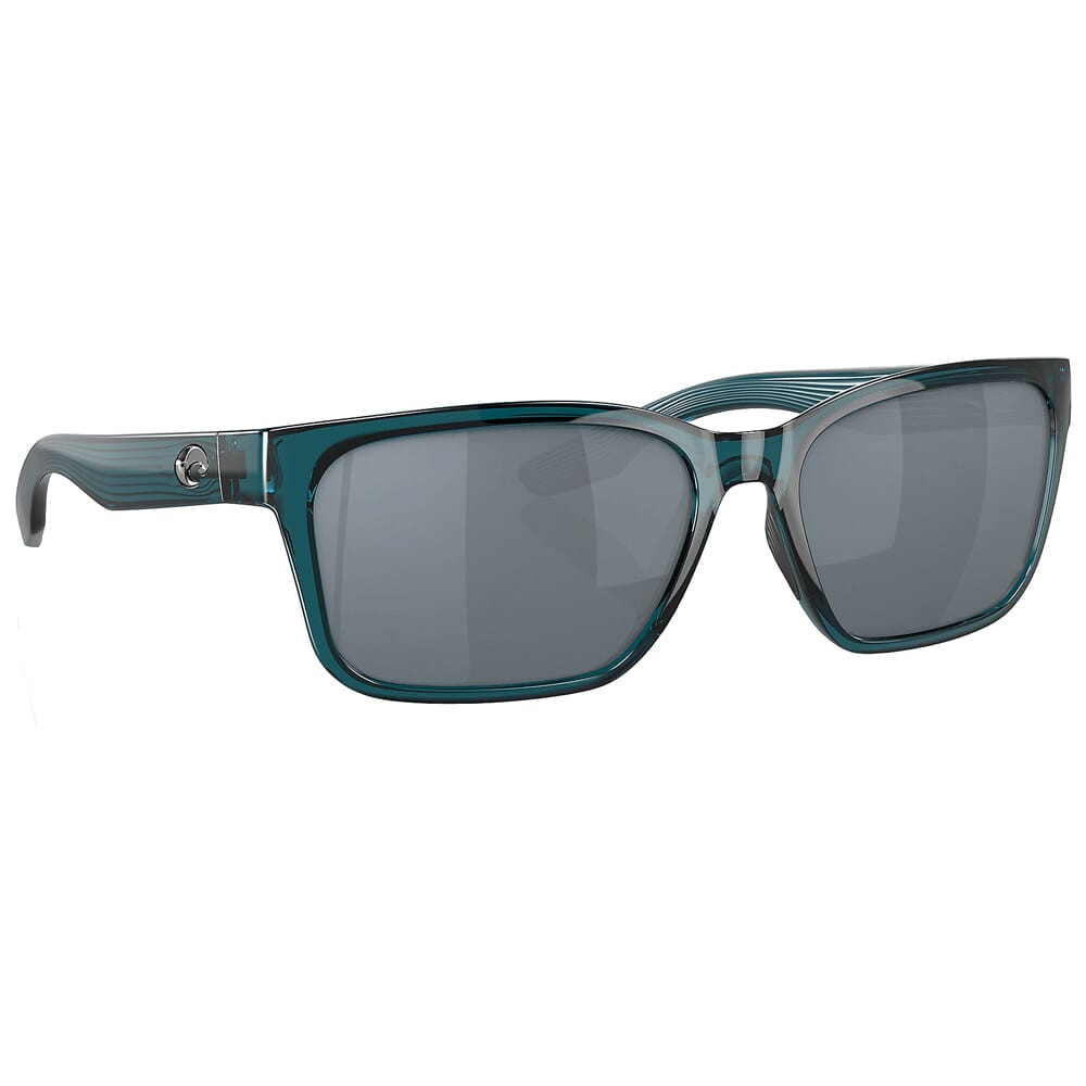 Costa Del Mar Costa Palmas Teal Frame Sunglasses w/Gray Silver Mirror 580P Lenses 06S9081-90810657 - Costa Del Mar