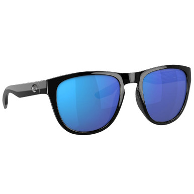 Costa Del Mar Costa Irie Black Frame Sunglasses w/Blue Mirror 580G Lenses 06S9082-90820155 - Costa Del Mar