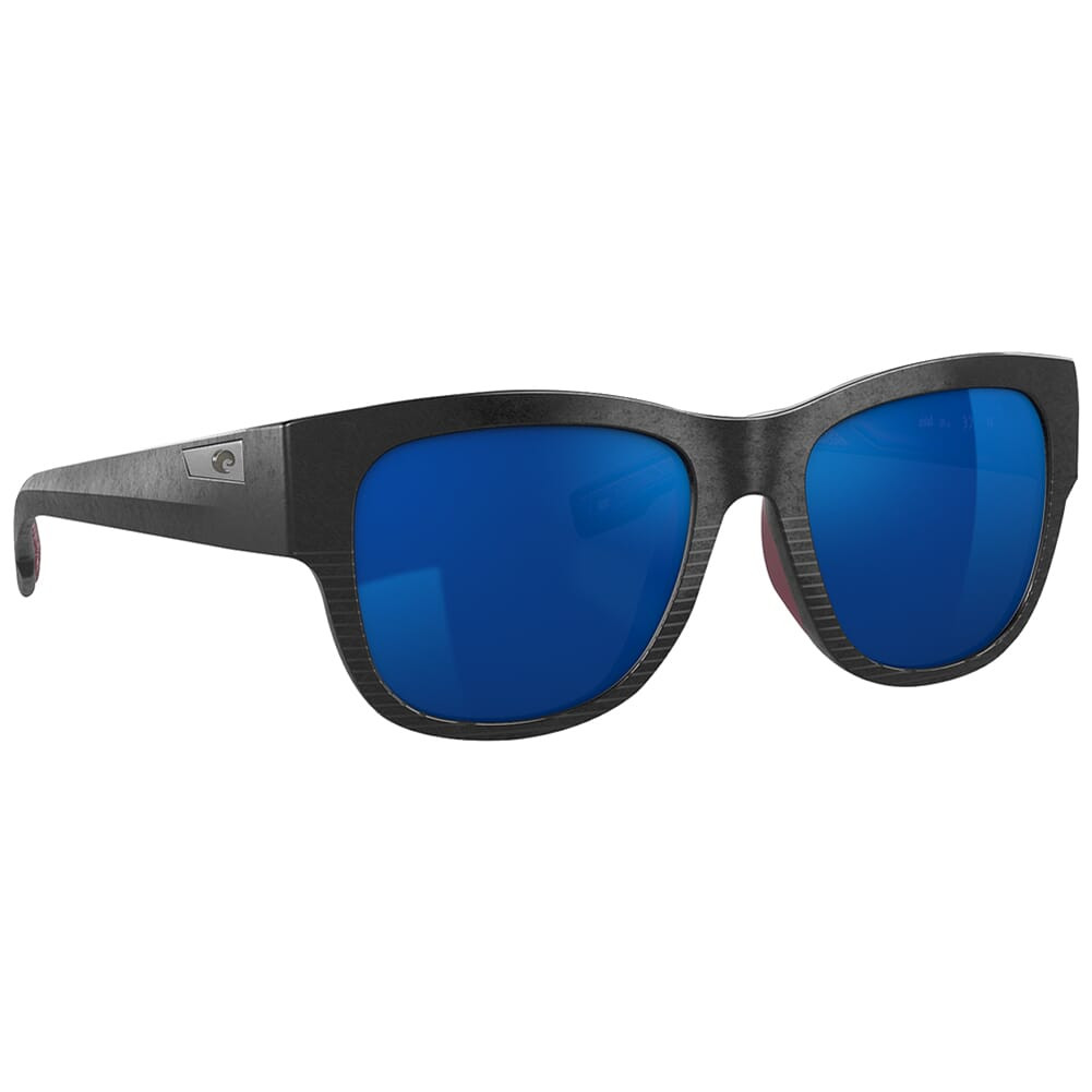Costa Del Mar Costa Caleta Net Black Frame Sunglasses w/Blue Mirror 580G Lenses 06S9084-90840255 - Costa Del Mar