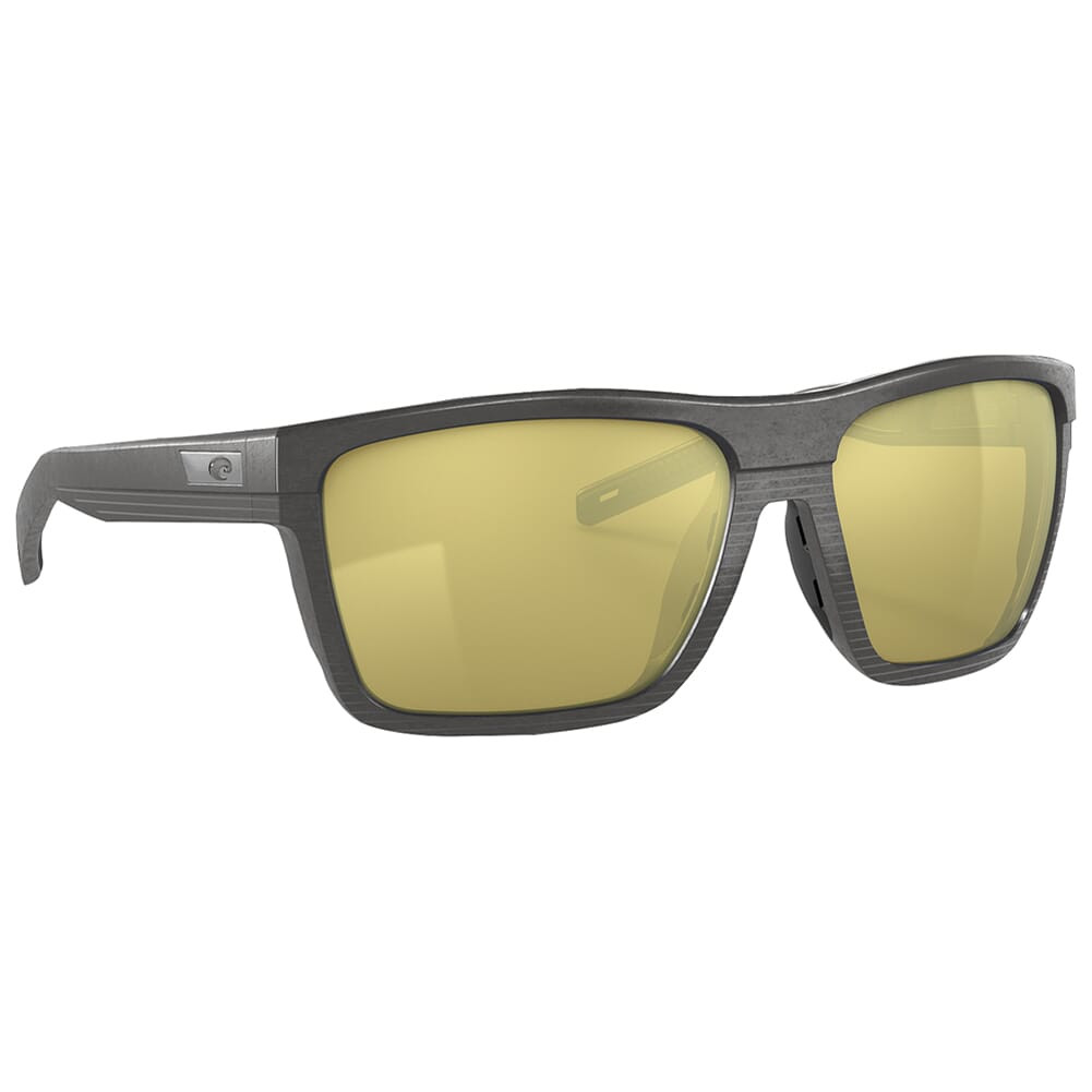 Costa Del Mar Costa Pargo Net Dark Grey Frame Sunglasses w/Sunrise Silver Mirror 580G Lenses 06S9086-90860461 - Costa Del Mar