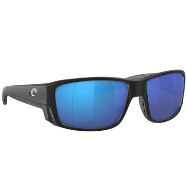 Costa Del Mar Costa Tuna Alley Pro Matte Black Sunglasses w/Blue Mirror 580G Lenses 06S9105-91050160 - Costa Del Mar