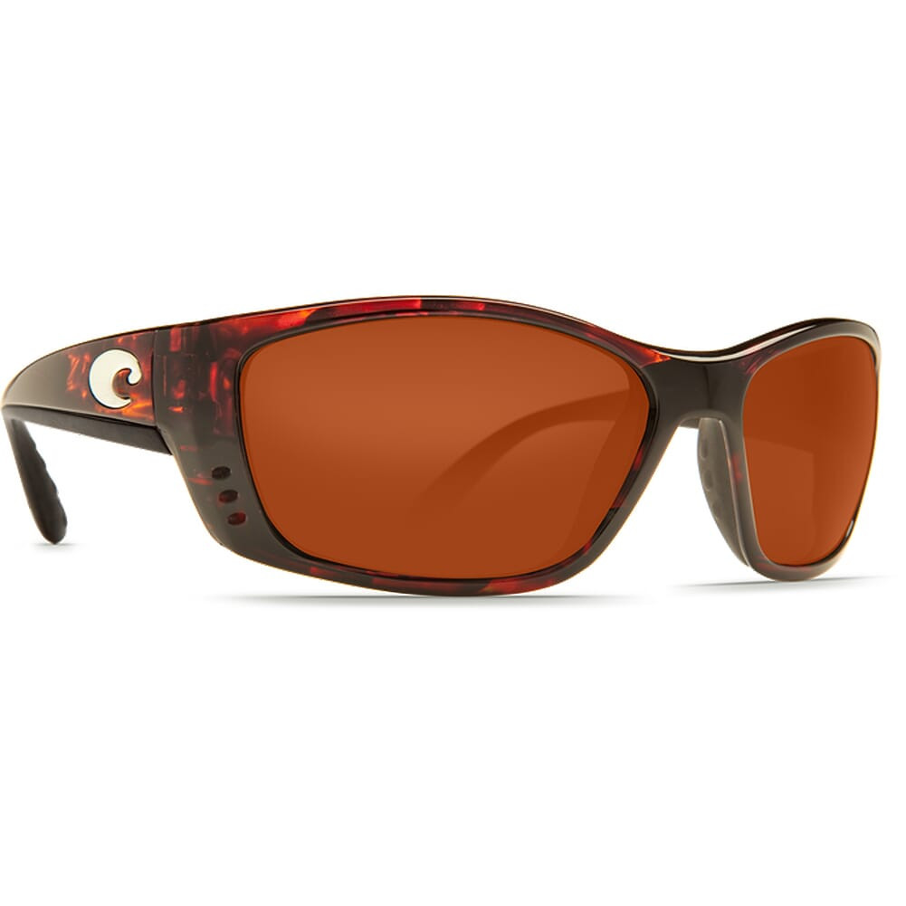 Costa Del Mar Costa Fisch Tortoise Frame Sunglasses w/ Copper 580P Lenses FS-10-OCP - Costa Del Mar