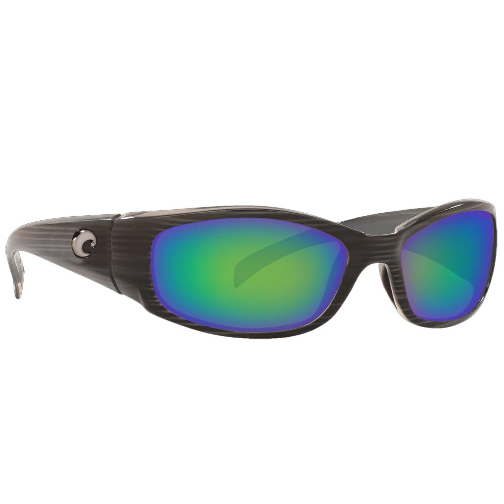 Costa Del Mar Costa Hammerhead Silver Teak Frame Sunglasses w/ Green Mirror 580G Lenses HH-28-OGMGLP - Costa Del Mar
