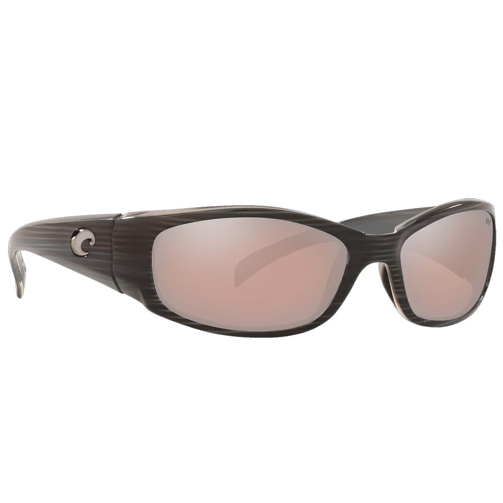 Costa Del Mar Costa Hammerhead Silver Teak Frame Sunglasses w/ Copper Silver Mirror 580G Lenses HH-28-OSCGLP - Costa Del Mar
