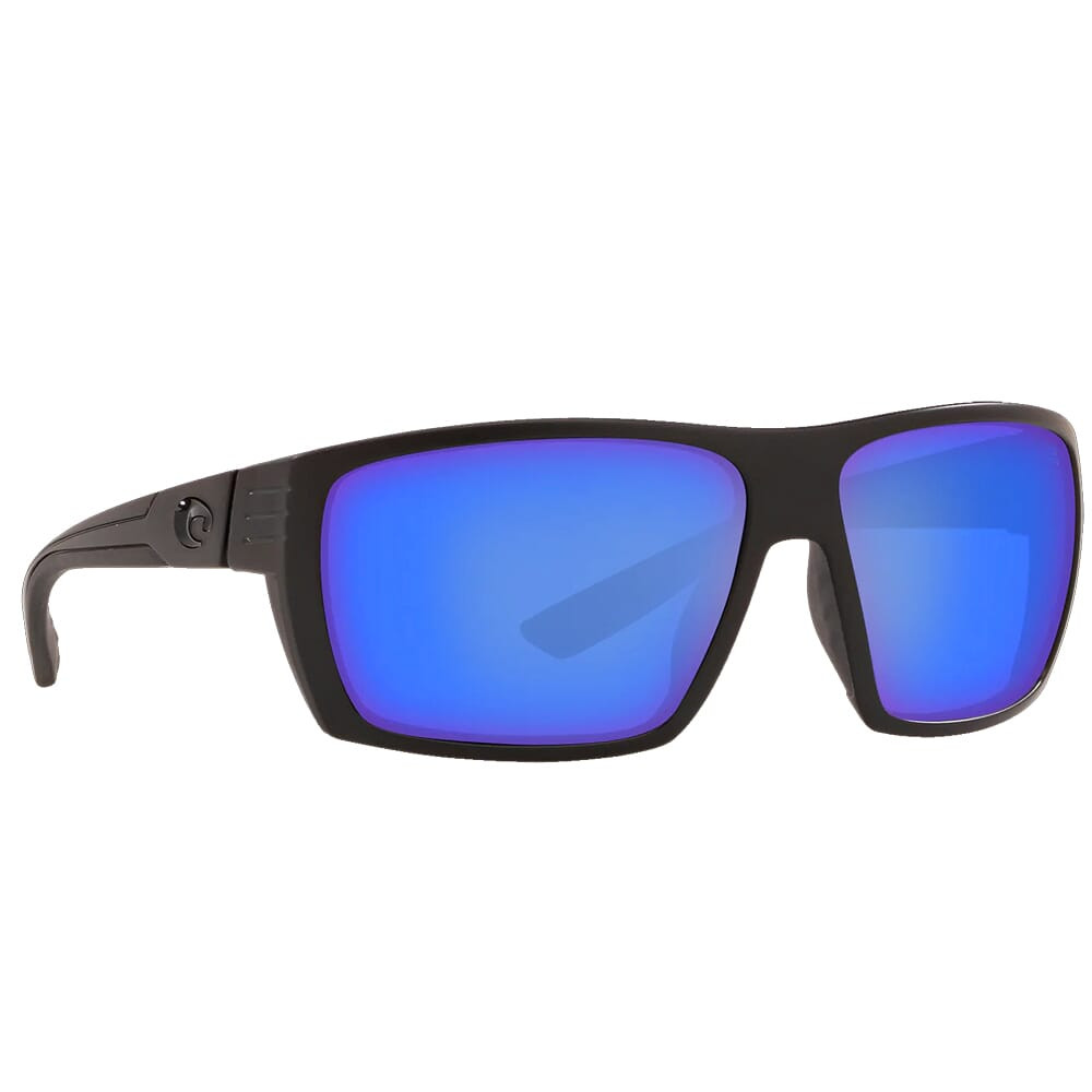 Costa Del Mar Costa Hamlin Blackout Frame Sunglasses w/ Blue Mirror 580P Lenses HL-01-OBMP - Costa Del Mar