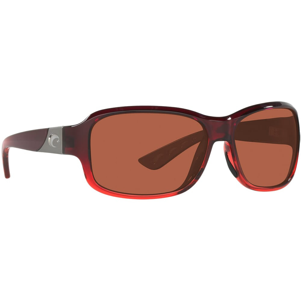 Costa Del Mar Costa Inlet Pomegranate Fade Frame Sunglasses w/ Copper 580P Lenses IT-48-OCP - Costa Del Mar