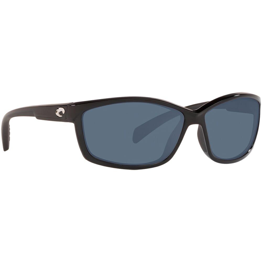 Costa Del Mar Costa Manta Shiny Black Frame Sunglasses w/ Gray 580P Lenses MT-11-OGP - Costa Del Mar