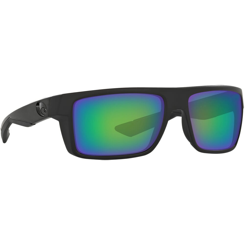 Costa Del Mar Costa Motu Blackout Frame Sunglasses w/ Green Mirror 580G Lenses MTU-01-OGMGLP - Costa Del Mar