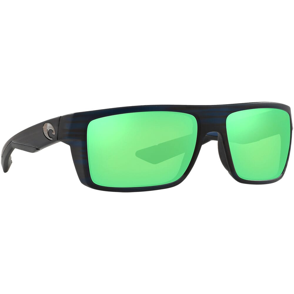 Costa Del Mar Costa Motu Black Teak Frame Sunglasses w/ Green Mirror 580G Lenses MTU-111-OGMGLP - Costa Del Mar