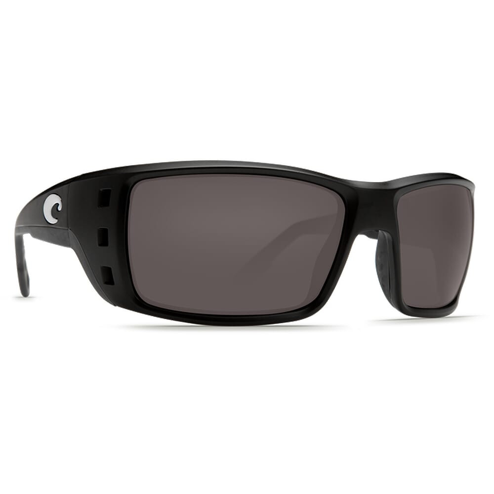Costa Del Mar Costa Permit Matte Black Global Fit Frame Sunglasses w/ Gray 580G Lenses PT-11GF-OGGLP - Costa Del Mar