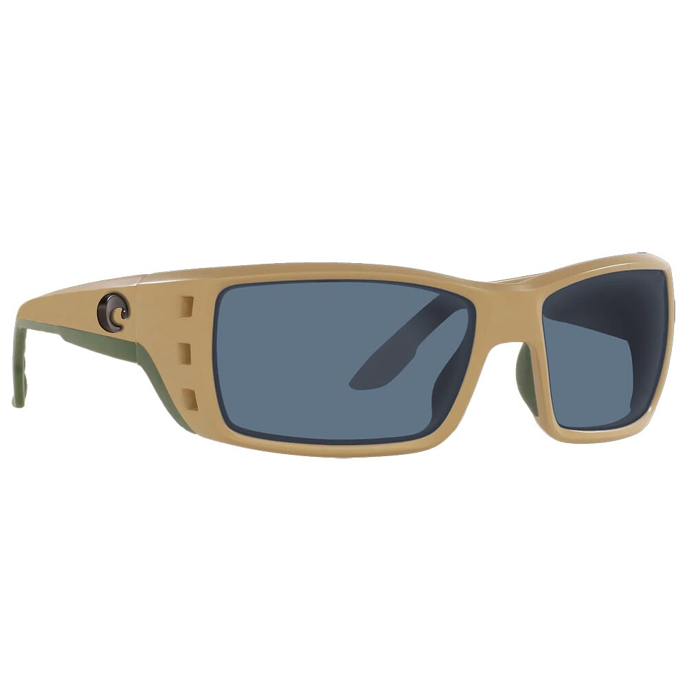 Costa Del Mar Costa Permit Sand Frame Sunglasses w/ Gray 580P Lenses PT-248-OGP - Costa Del Mar