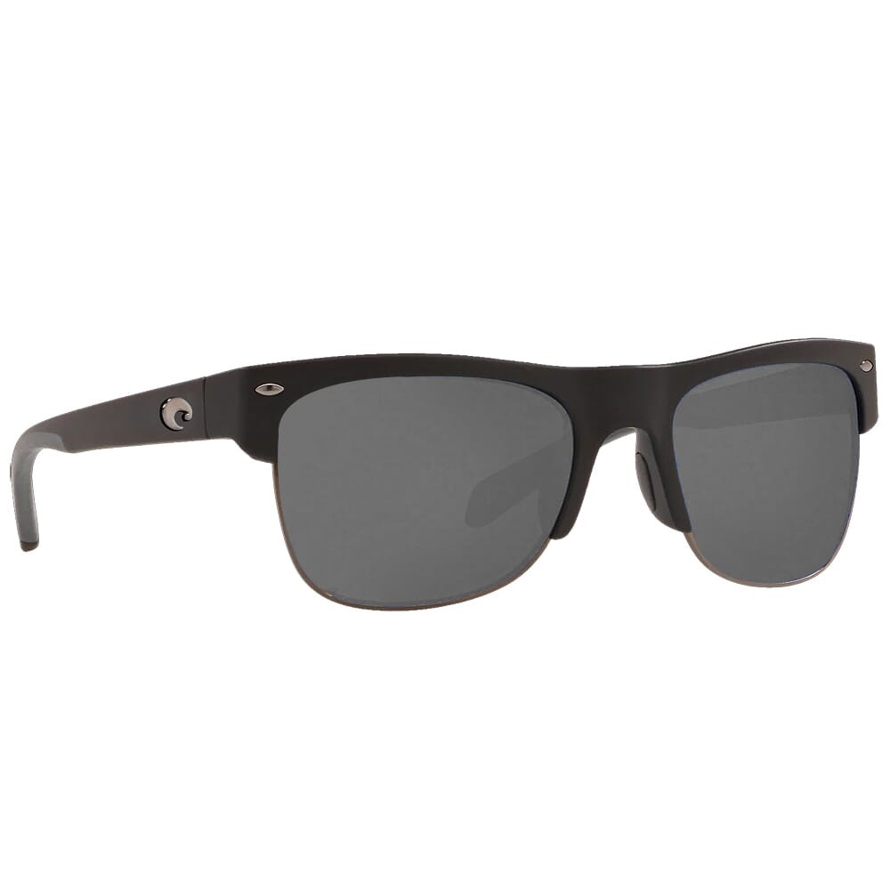 Costa Del Mar Costa Pawleys Matte Black Frame Sunglasses w/ Gray 580G Lenses PW-11-OGGLP - Costa Del Mar