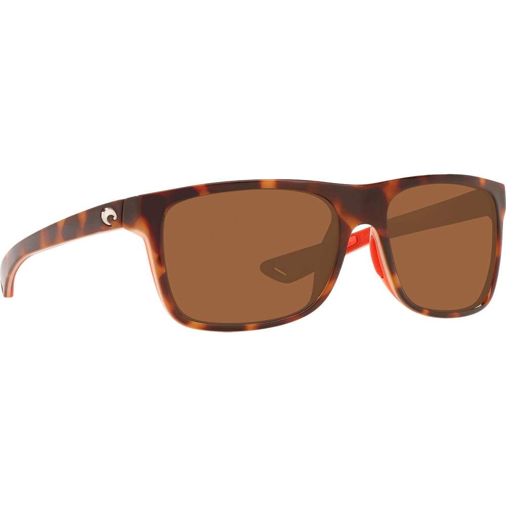 Costa Del Mar Costa Remora Shiny Tortoise/Hibiscus/Hibiscus Crystal Frame Sunglasses w/ Copper 580G Lenses REM-133-OCGLP - Costa Del Mar