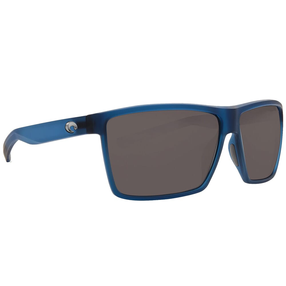 Costa Del Mar Costa Rincon Matte Atlantic Blue Frame Sunglasses w/ Gray 580P Lenses RIN-177-OGP - Costa Del Mar