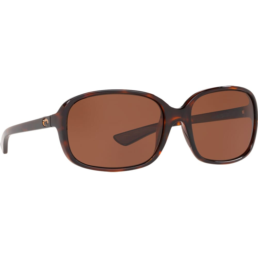 Costa Del Mar Costa Riverton Shiny Tortoise Frame Sunglasses w/ Copper 580P Lenses RVT-10-OCP - Costa Del Mar