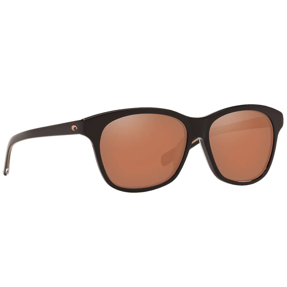 Costa Del Mar Costa Sarasota Shiny Black Frame Sunglasses w/ Copper 580G Lenses SAR-11-OCGLP - Costa Del Mar