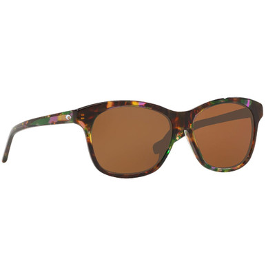 Costa Del Mar Costa Sarasota Shiny Abalone Frame Sunglasses w/ Copper 580G Lenses SAR-208-OCGLP - Costa Del Mar