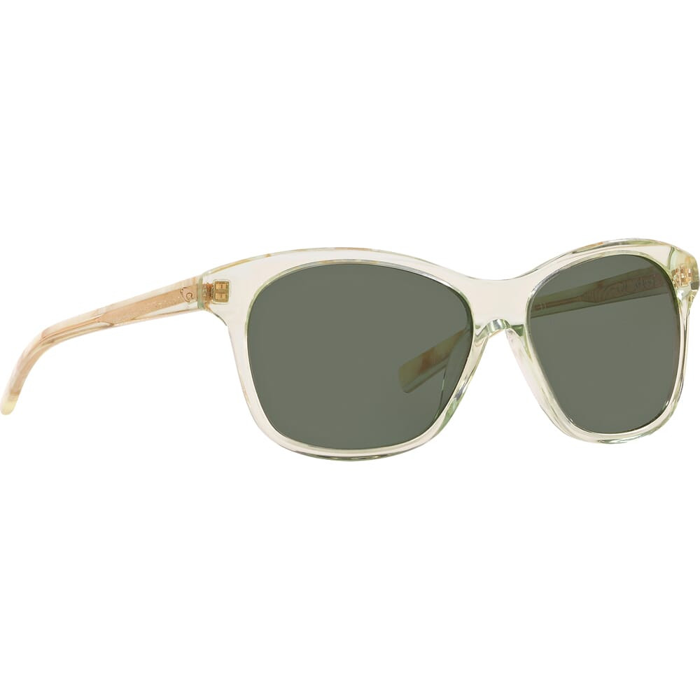 Costa Del Mar Costa Sarasota Shiny Seafoam Frame Sunglasses w/ Gray 580G Lenses SAR-209-OGGLP - Costa Del Mar