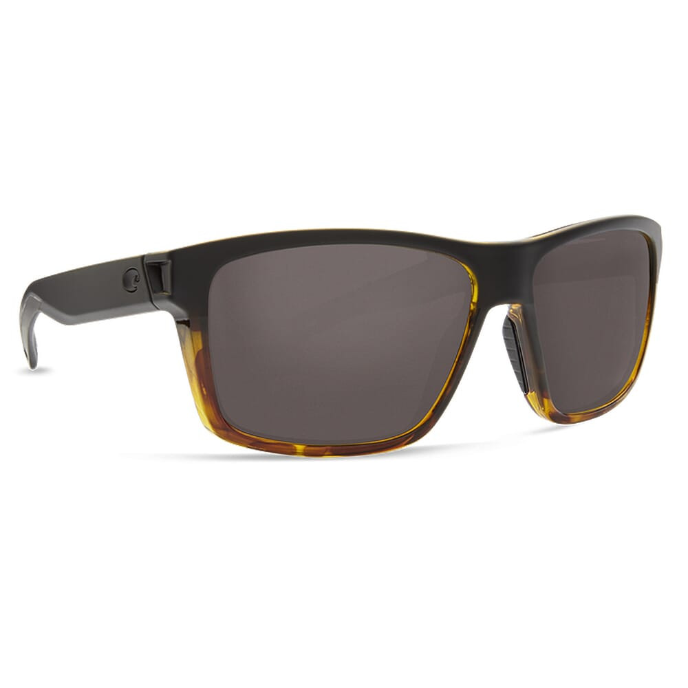 Costa Del Mar Costa Slack Tide Matte Black/Tortoise Frame Sunglasses w/ Gray 580G Lenses SLT-181-OGGLP